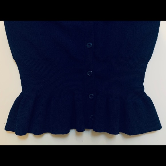 β οΈ SOLD. 2/$20 π NAF NAF Button Up Navy Cardigan - Picture 3 of 5